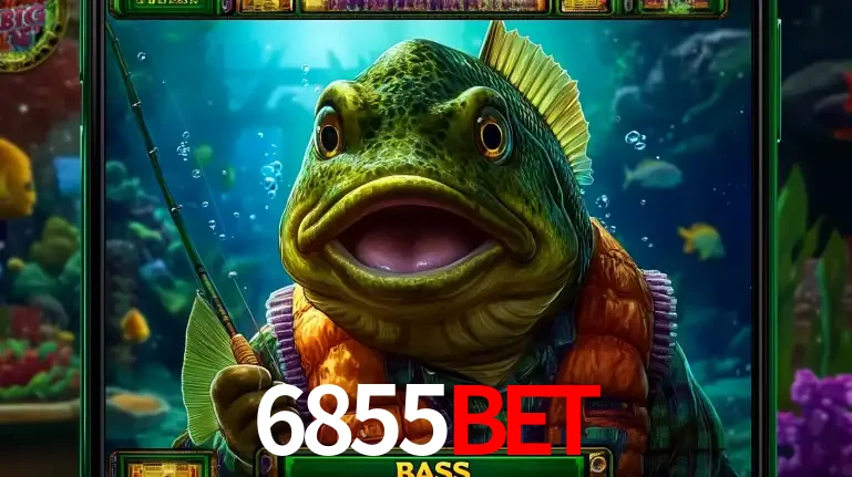 Personagem de peixe pescador do popular jogo de slot com tema de pescaria, uma das emocionantes opções de caça-níqueis para jogar e ganhar no cassino 6855bet.
